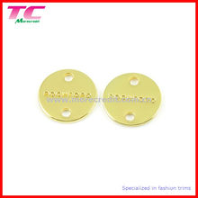 Sew Round Metal Label pour T-Shirt